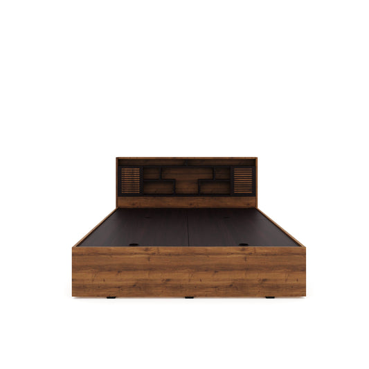Nilkamal Czar 2 Queen Bed Box Storage (Wen / Knotwood)