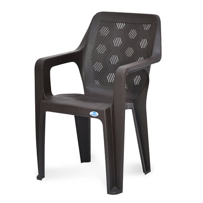Nilkamal Hexa Plastic Chair with Arm Rest