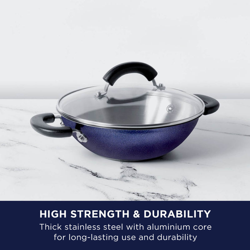 Centennial Nickel Free Stainless Steel Kadai, 22cm
