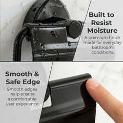 Plantex J4 Stainless Steel Toilet Paper Holder for Bathroom/Tissue Holder for Washroom/Toilet roll Holder for Wall Mounted/Bathroom Accessories (PVD Black Finish) Angel-5