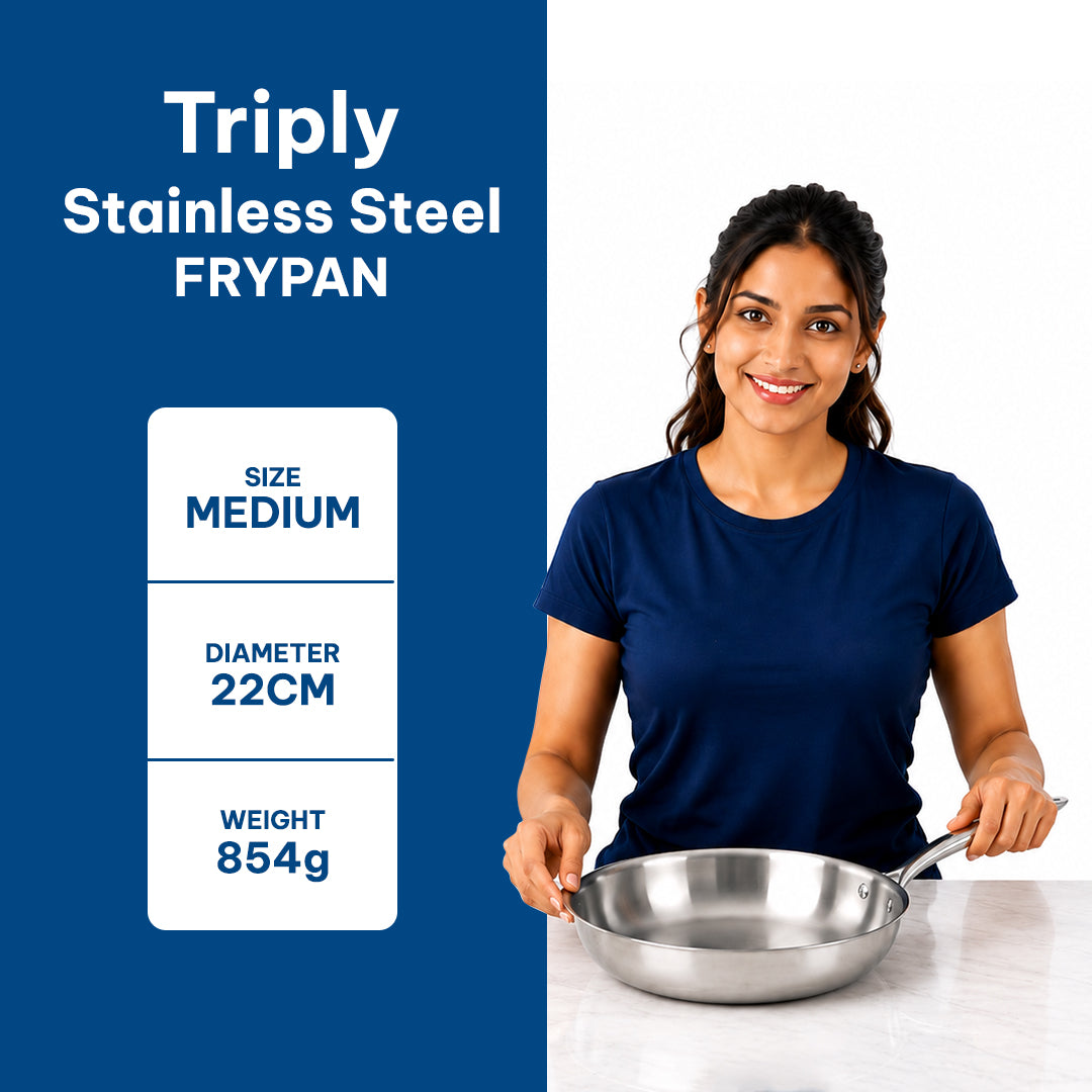 TriPly Stainless Steel Frypan
