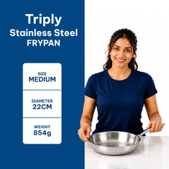 TriPly Stainless Steel Frypan