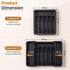 Plantex Expendable Cutlery Tray/Spoon Organiser for Kitchen Drawer-2