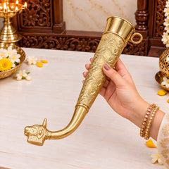 Brass Nandi Gangajali (11.8 Inch)