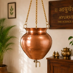 Copper Shirodhara Pot Ayurvedic Equipment (20.5 Inch)