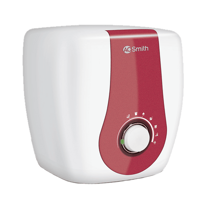 AO Smith Xpress 6 Litres 5 Star Vertical Storage Water Geyser with Glass Coated Incoloy Heating Element (White)