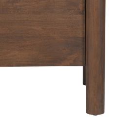 Indiana Scalloped Edge Solid Wood Sideboard – Modern Storage Cabinet