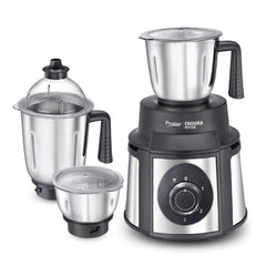 Prestige Endura 1000W Mixer Grinder, 3 SS Jars, Stainless Steel Body, Ball Bearing Pure Copper Motor, See-Through Lids, Black & Silver + Prestige 1.5L PMC 3.0 Plus Multi Kettle / Multi Cooker