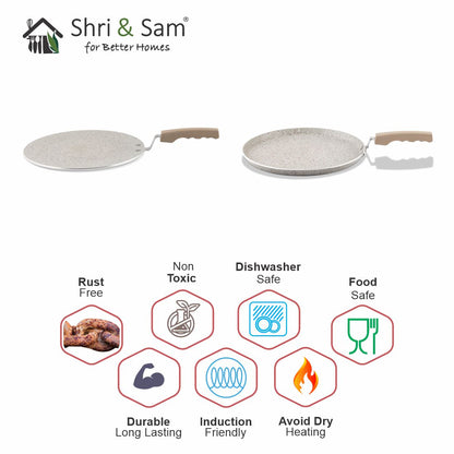 Aluminium 2 PCS Non-Stick Tawa Set Rockline