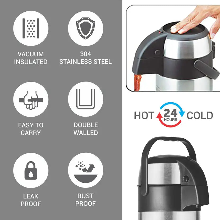 Milton Beverage Dispenser 3000 (Steel, 3.09L)