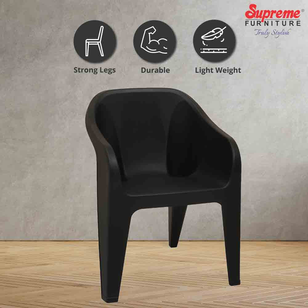 Supreme Futura Plastic With-Arm Chair