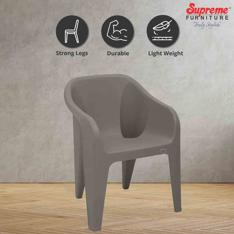 Supreme Futura Plastic With-Arm Chair
