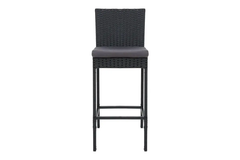 Gelt Outdoor Patio Bar Chair 4 Chairs For Balcony (Black)
