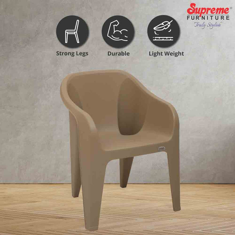 Supreme Futura Plastic With-Arm Chair