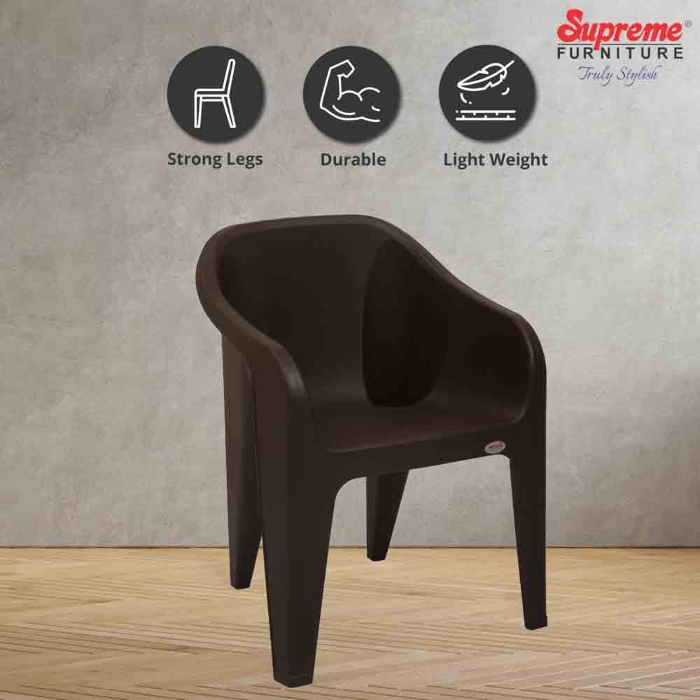 Supreme Futura Plastic With-Arm Chair