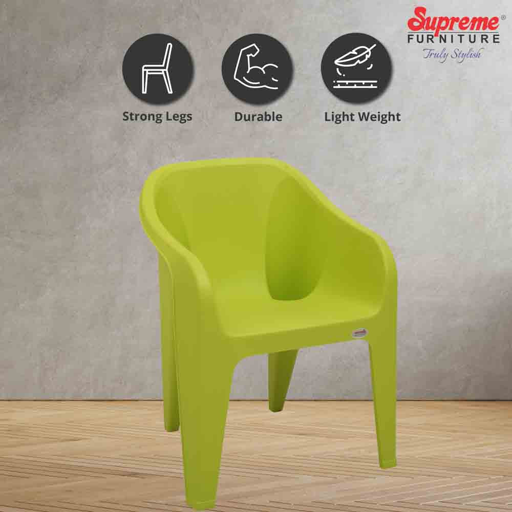 Supreme Futura Plastic With-Arm Chair