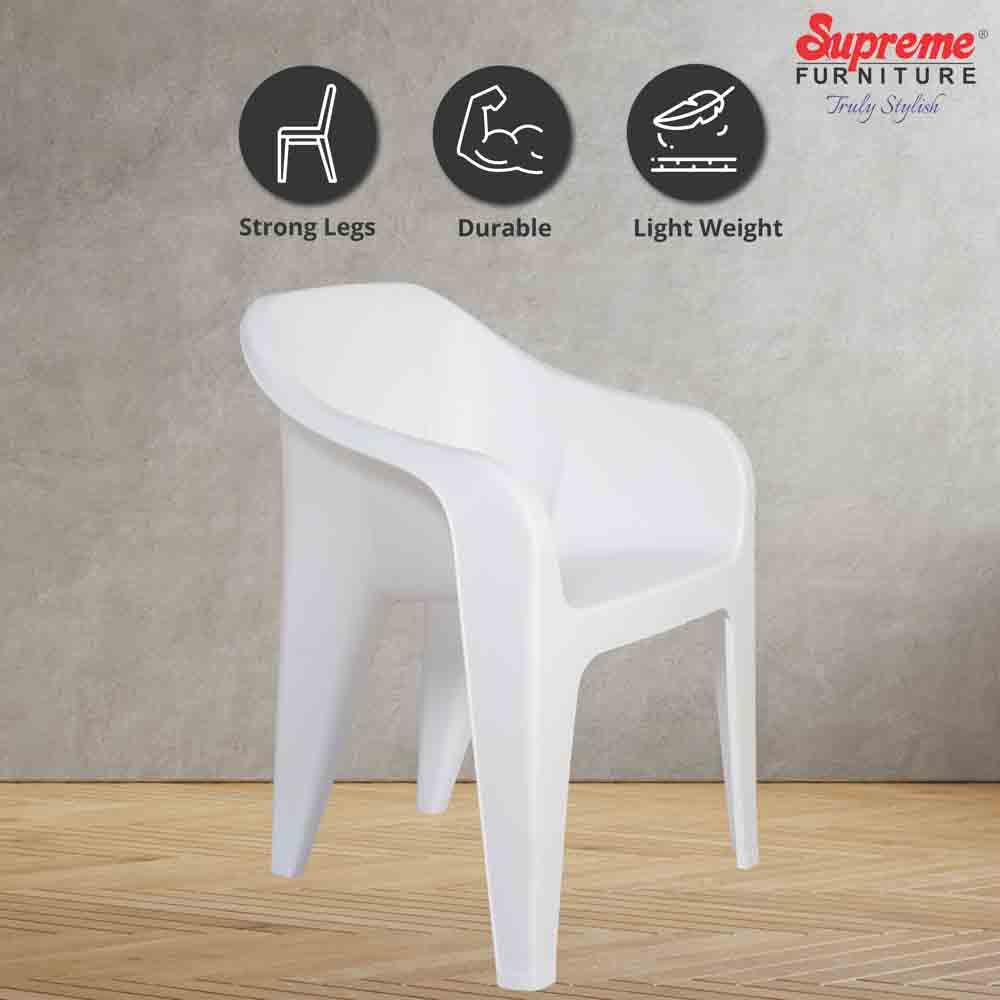 Supreme Futura Plastic With-Arm Chair