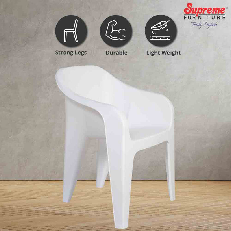Supreme Futura Plastic With-Arm Chair