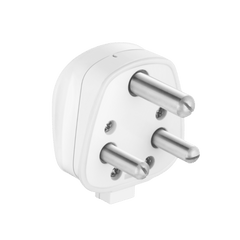 3 Pin Electric Plug Top (6A, White, 240V)