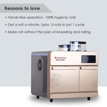 Roti-Magic| Fully Automatic Roti Maker for Perfect Homemade Rotis| Make Hot Rotis From Dry Atta & Water| Kneads Atta & Rolls Perfect Rotis| Hygienic, Effortless & Time-Saving| 1900 Watt| 2 Year Warranty| Rose Pink