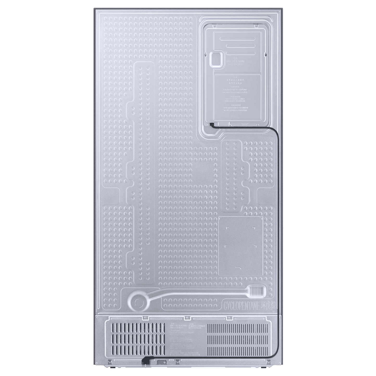 SAMSUNG 633 Litres 3 Star Frost Free Side by Side Door Smart Wi-Fi Enabled Refrigerator with Twin Cooling Plus (RS78CG8543B1HL, Black Matt)