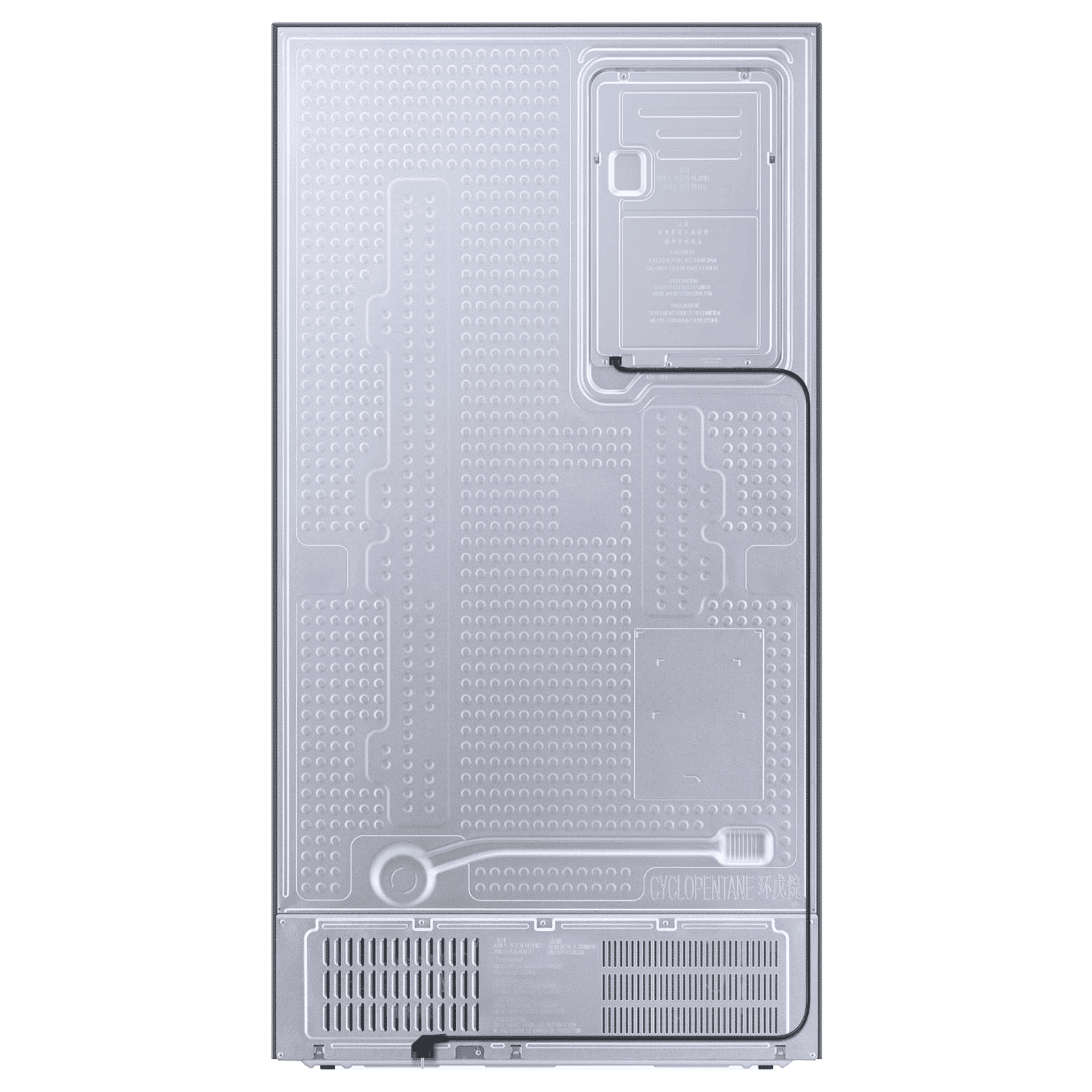 SAMSUNG 633 Litres 3 Star Frost Free Side by Side Door Smart Wi-Fi Enabled Refrigerator with Twin Cooling Plus (RS78CG8543B1HL, Black Matt)