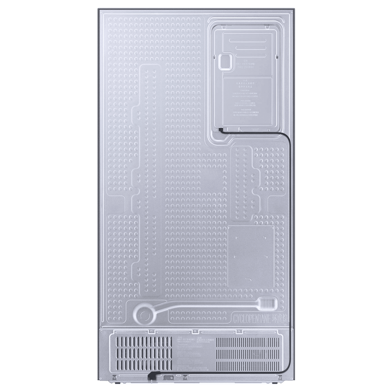SAMSUNG 633 Litres 3 Star Frost Free Side by Side Door Smart Wi-Fi Enabled Refrigerator with Twin Cooling Plus (RS78CG8543B1HL, Black Matt)