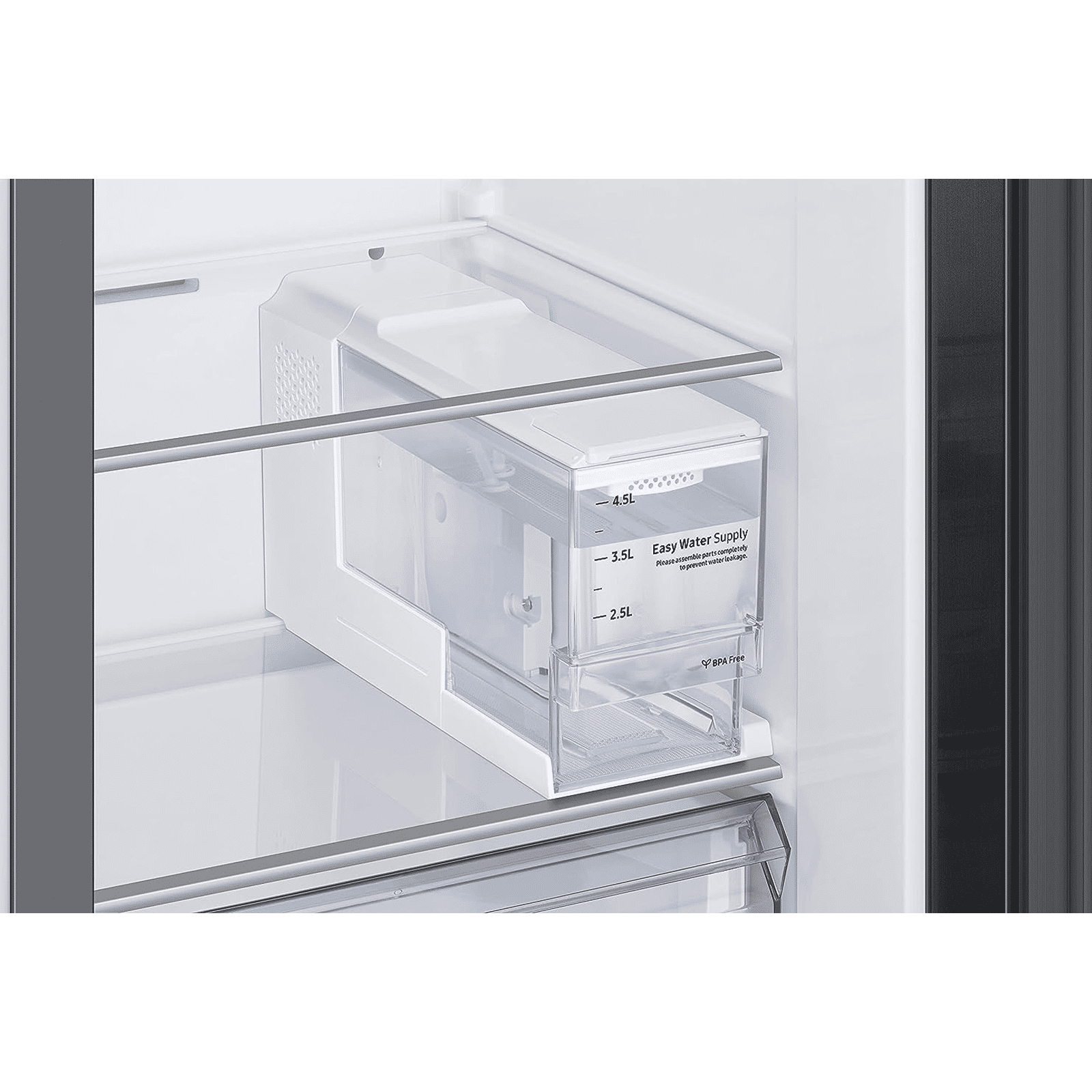 SAMSUNG 633 Litres 3 Star Frost Free Side by Side Door Smart Wi-Fi Enabled Refrigerator with Twin Cooling Plus (RS78CG8543B1HL, Black Matt)