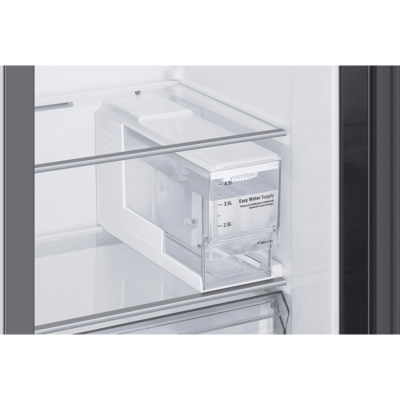 SAMSUNG 633 Litres 3 Star Frost Free Side by Side Door Smart Wi-Fi Enabled Refrigerator with Twin Cooling Plus (RS78CG8543B1HL, Black Matt)