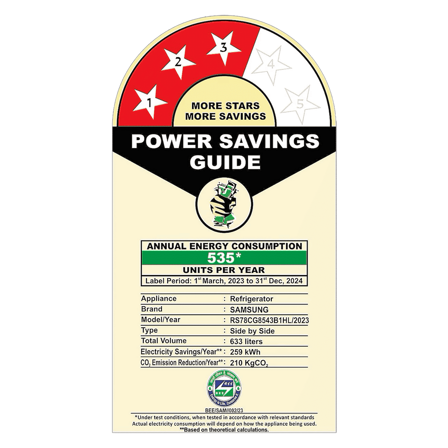 SAMSUNG 633 Litres 3 Star Frost Free Side by Side Door Smart Wi-Fi Enabled Refrigerator with Twin Cooling Plus (RS78CG8543B1HL, Black Matt)