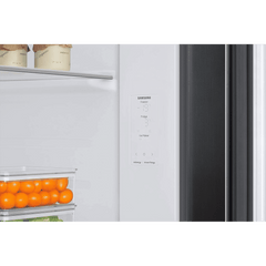 SAMSUNG 633 Litres 3 Star Frost Free Side by Side Door Smart Wi-Fi Enabled Refrigerator with Twin Cooling Plus (RS78CG8543B1HL, Black Matt)