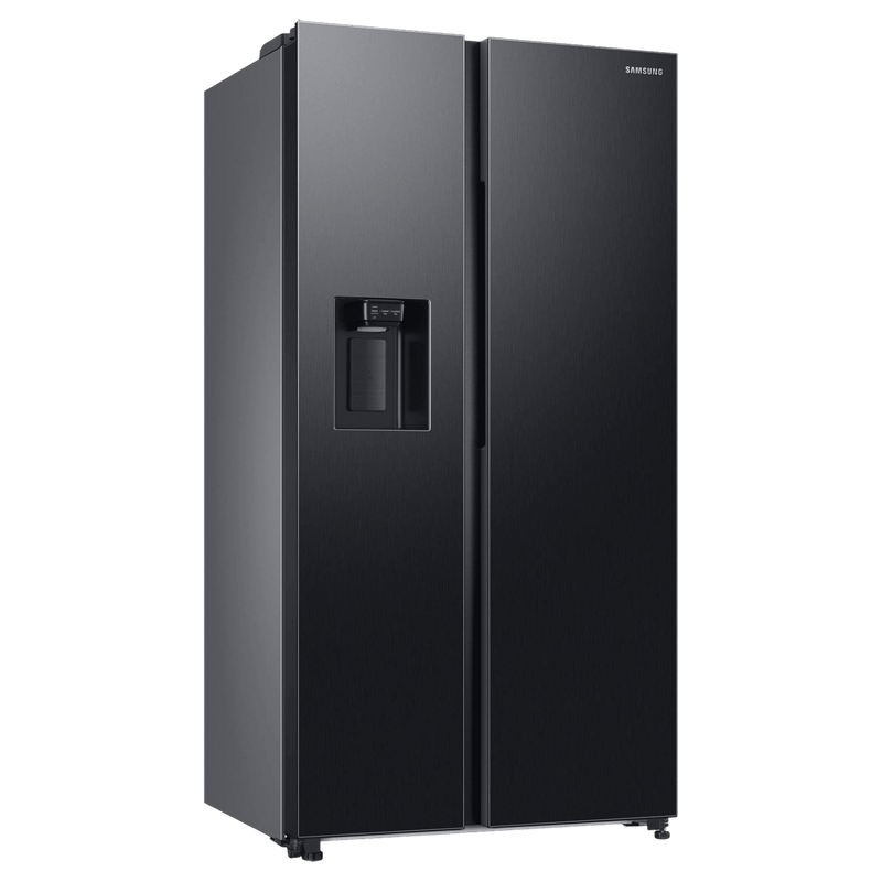 SAMSUNG 633 Litres 3 Star Frost Free Side by Side Door Smart Wi-Fi Enabled Refrigerator with Twin Cooling Plus (RS78CG8543B1HL, Black Matt)