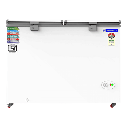 Blue Star 310 Litres 5 Star Double Door Deep Freezer (Stabilizer Free Operation, CF5330NEYW, White)