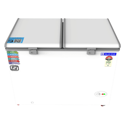 Blue Star 310 Litres 5 Star Double Door Deep Freezer (Stabilizer Free Operation, CF5330NEYW, White)