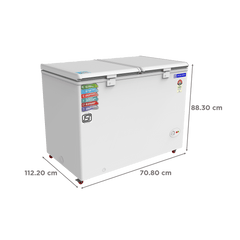 Blue Star 310 Litres 5 Star Double Door Deep Freezer (Stabilizer Free Operation, CF5330NEYW, White)