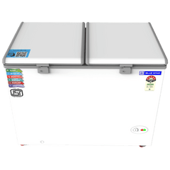 Blue Star 350 Litres 5 Star Double Door Deep Freezer (Stabilizer Free Operation, CF5-396NEYW , White)