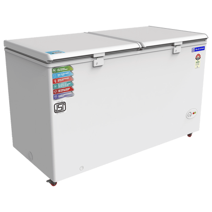 Blue Star 400 Litres 5 Star Double Door Deep Freezer (Stabilizer Free Operation, CF5460NEYW, White)