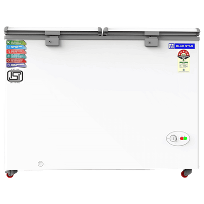 Blue Star 400 Litres 5 Star Double Door Deep Freezer (Stabilizer Free Operation, CF5460NEYW, White)