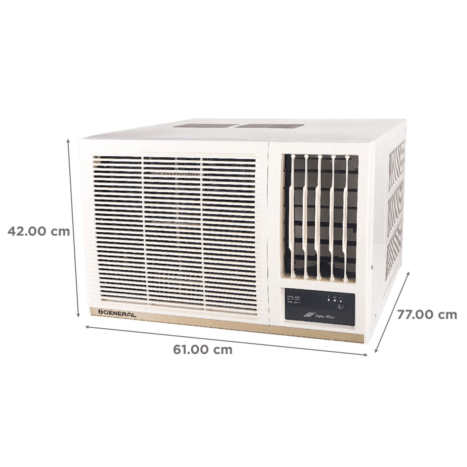 O GENERAL 1.8 Ton 3 Star Non Inverter Window AC (Copper Condenser, AXGB22BBAA-B)