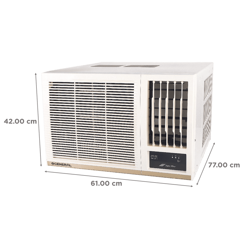 O GENERAL 1.8 Ton 3 Star Non Inverter Window AC (Copper Condenser, AXGB22BBAA-B)