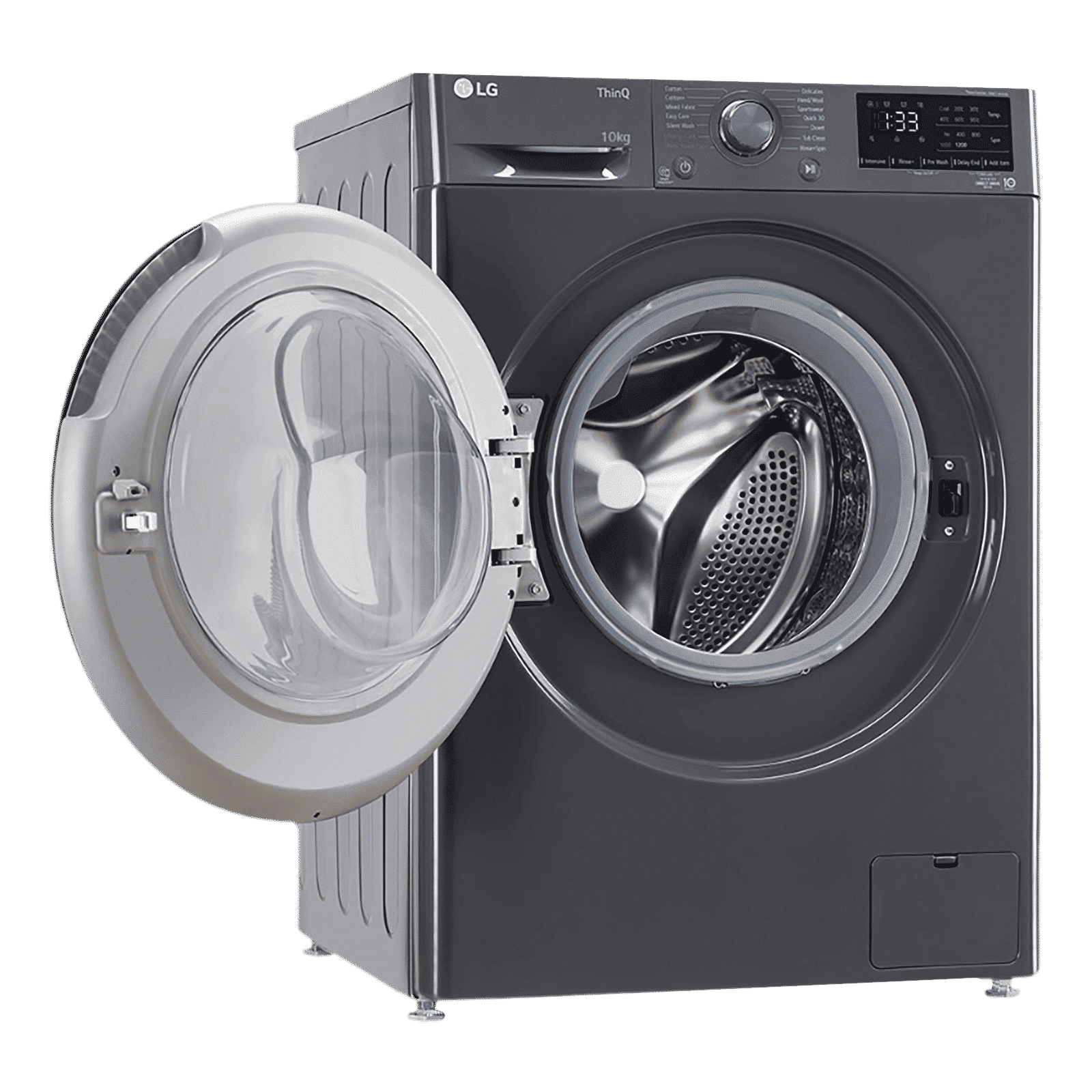LG 10 kg 5 Star Fully Automatic Front Load Washing Machine (FHP1410Z5M.AMBQEIL, AI Direct Drive, Middle Black)