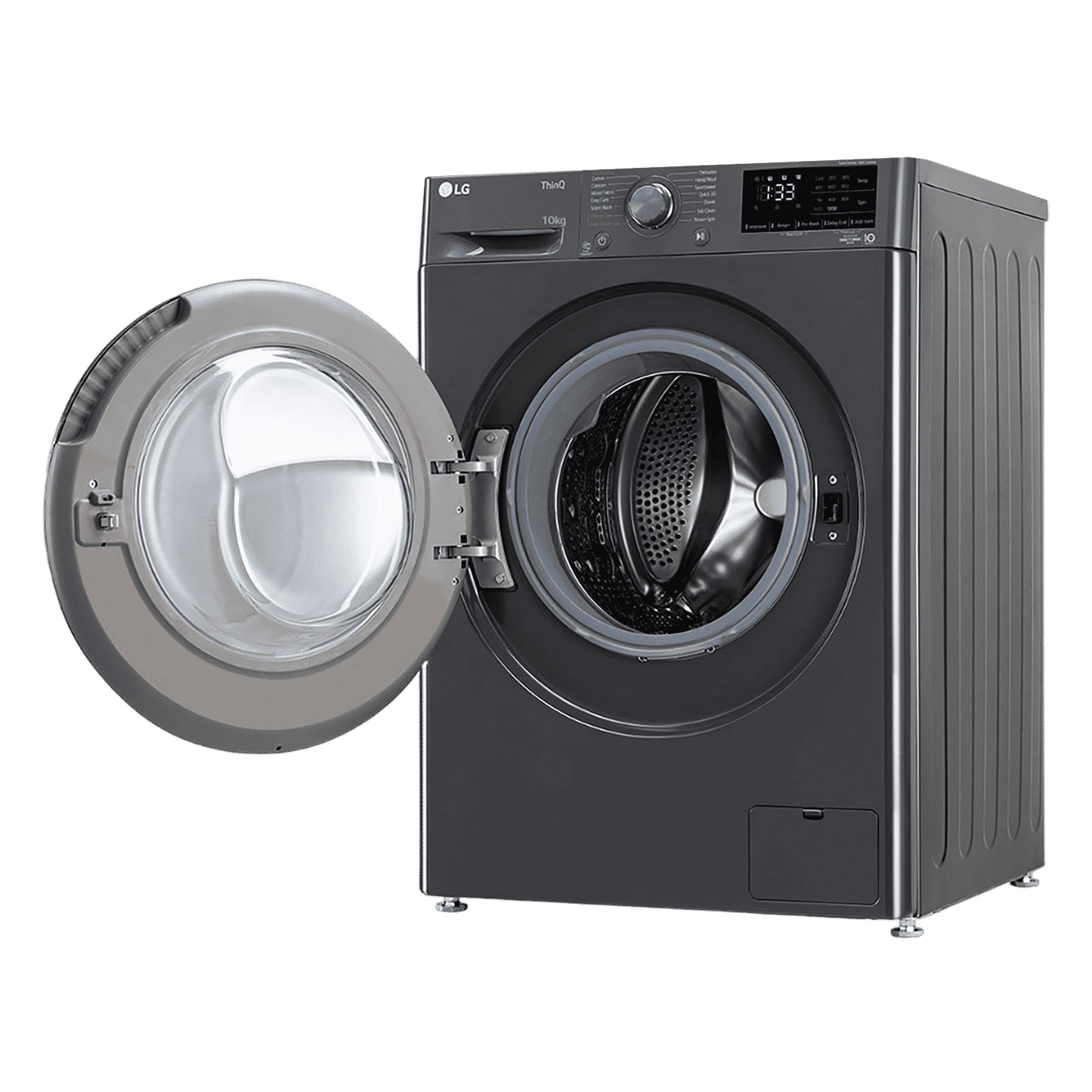 LG 10 kg 5 Star Fully Automatic Front Load Washing Machine (FHP1410Z5M.AMBQEIL, AI Direct Drive, Middle Black)
