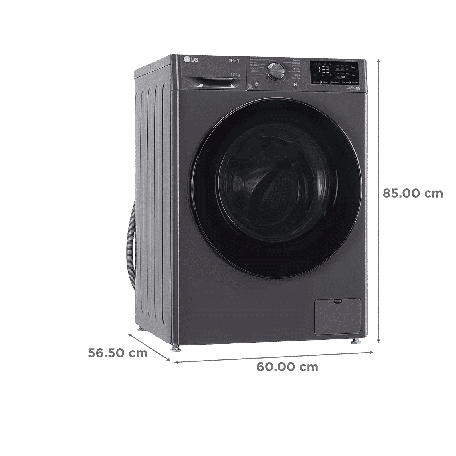 LG 10 kg 5 Star Fully Automatic Front Load Washing Machine (FHP1410Z5M.AMBQEIL, AI Direct Drive, Middle Black)
