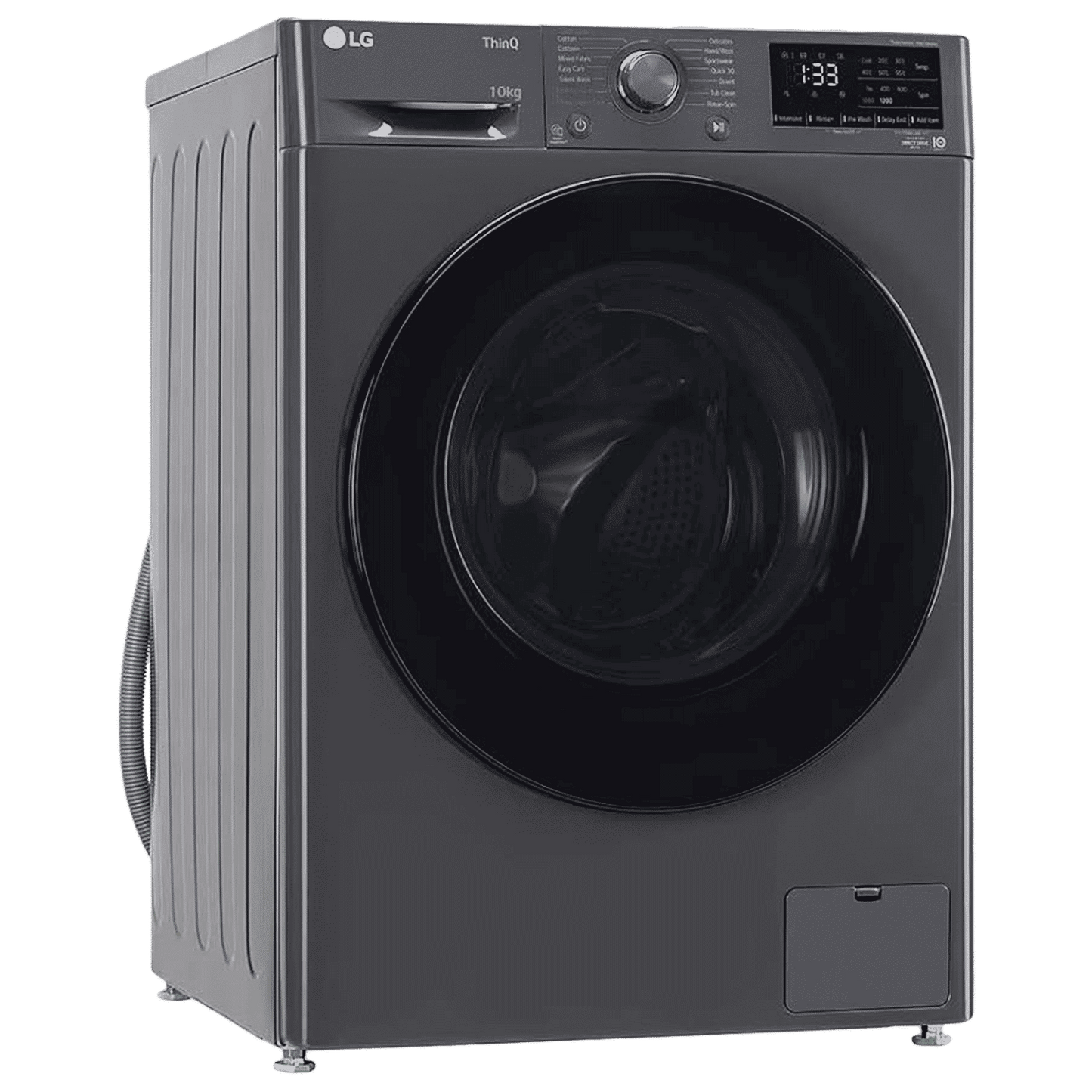 LG 10 kg 5 Star Fully Automatic Front Load Washing Machine (FHP1410Z5M.AMBQEIL, AI Direct Drive, Middle Black)