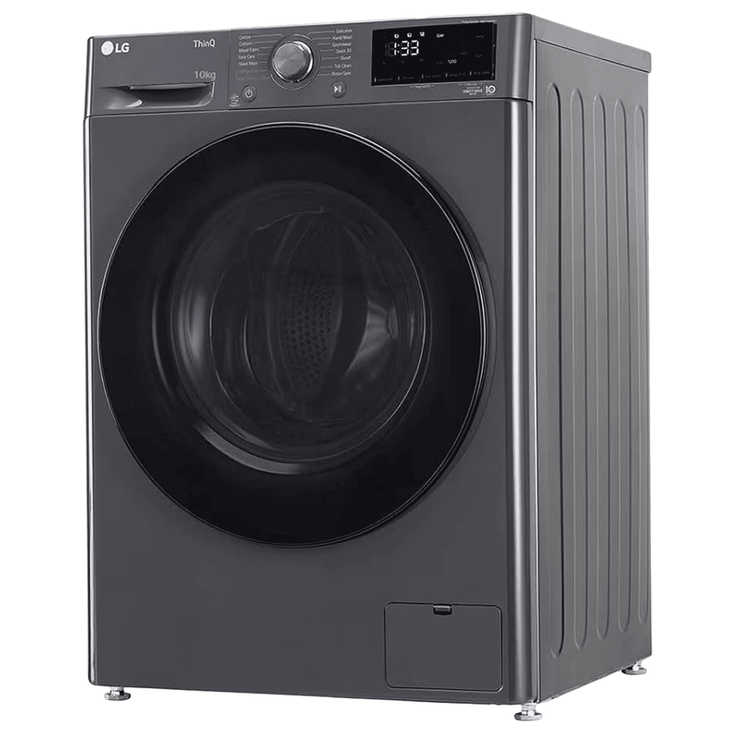 LG 10 kg 5 Star Fully Automatic Front Load Washing Machine (FHP1410Z5M.AMBQEIL, AI Direct Drive, Middle Black)
