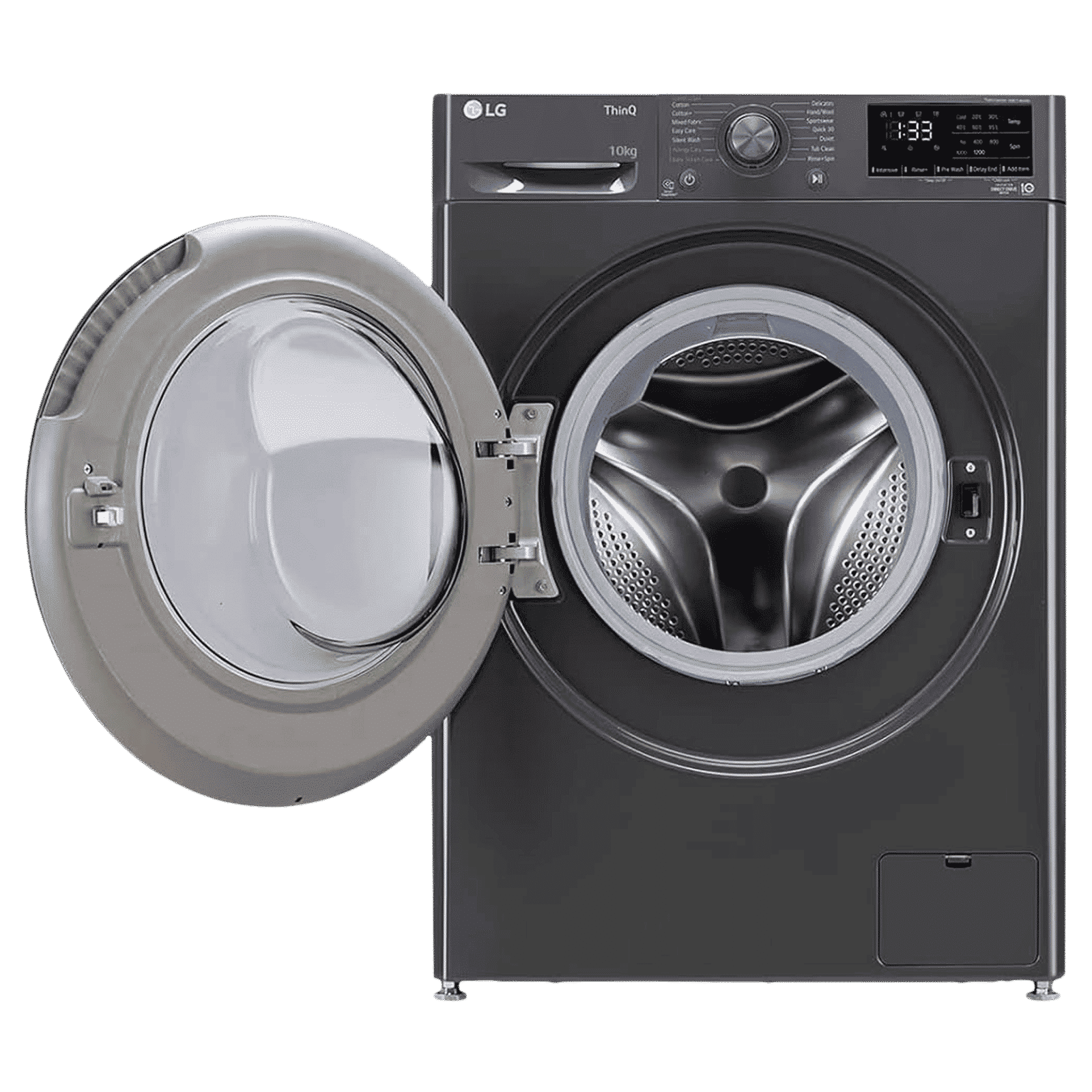 LG 10 kg 5 Star Fully Automatic Front Load Washing Machine (FHP1410Z5M.AMBQEIL, AI Direct Drive, Middle Black)