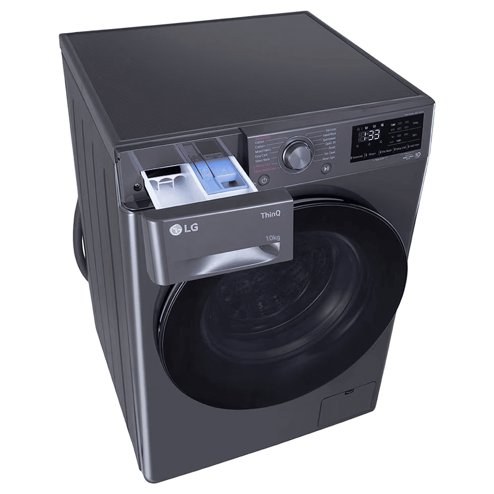 LG 10 kg 5 Star Fully Automatic Front Load Washing Machine (FHP1410Z5M.AMBQEIL, AI Direct Drive, Middle Black)