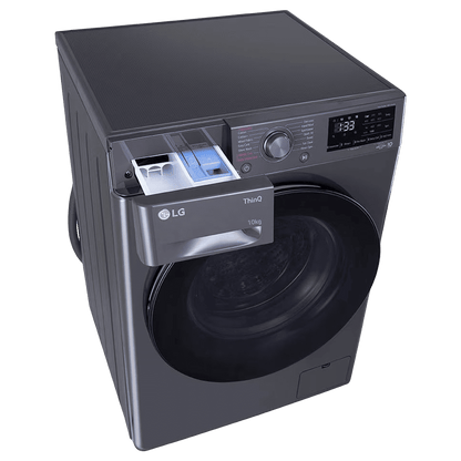 LG 10 kg 5 Star Fully Automatic Front Load Washing Machine (FHP1410Z5M.AMBQEIL, AI Direct Drive, Middle Black)