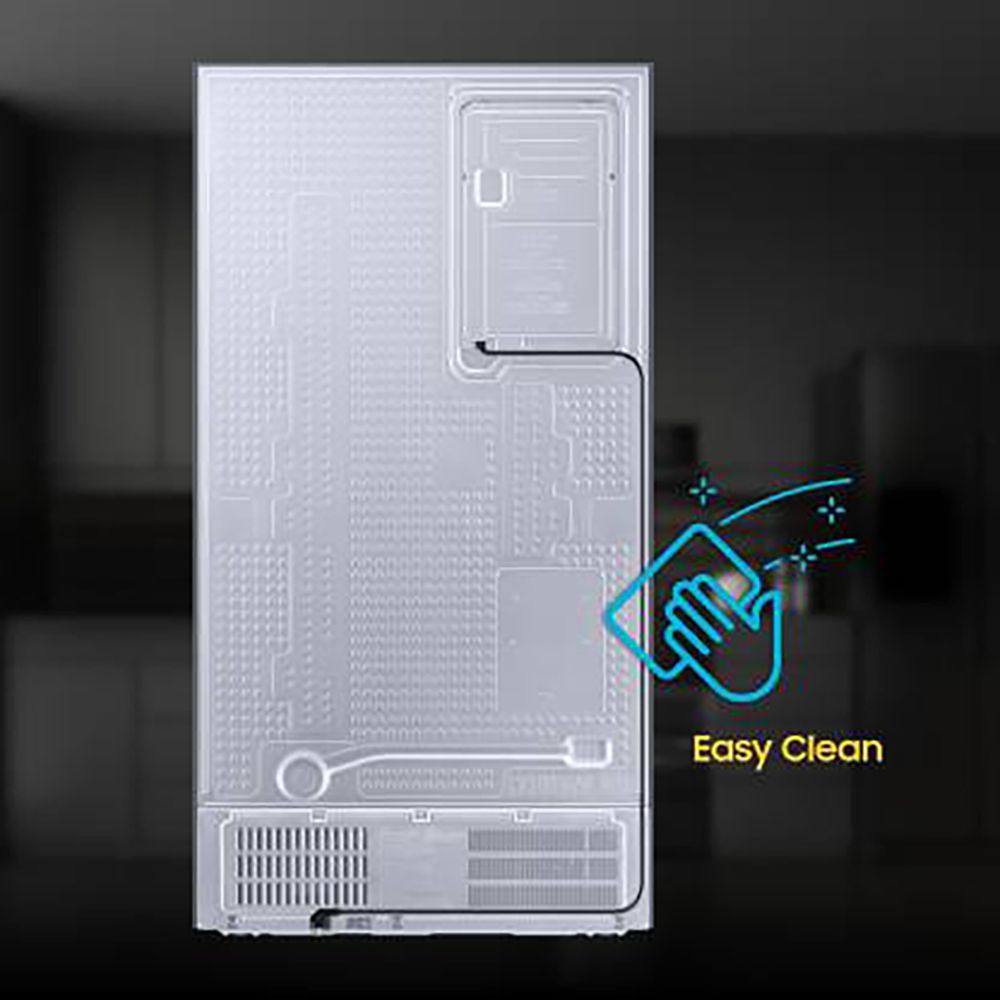 SAMSUNG 653 Litres 3 Star Frost Free Side by Side Refrigerator with Twin Cooling Plus Technology (RS76CG8003S9HL, Refined Inox)