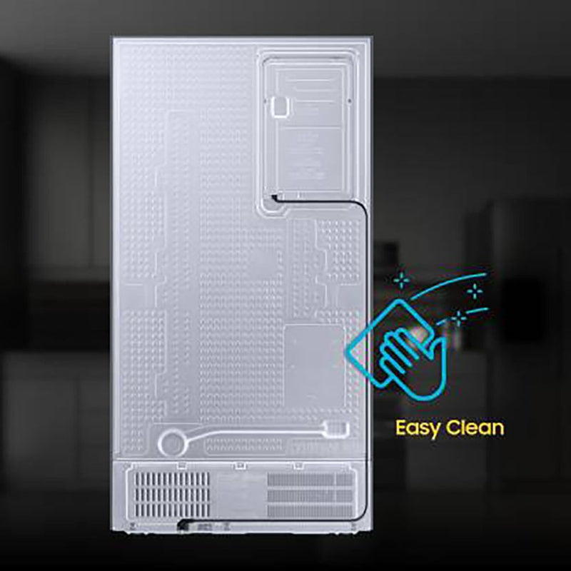 SAMSUNG 653 Litres 3 Star Frost Free Side by Side Refrigerator with Twin Cooling Plus Technology (RS76CG8003S9HL, Refined Inox)
